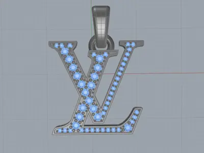 Pendant louis vuitton 3D print model