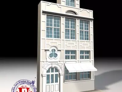 old style facade 3D model