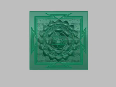 shree yantra 3D print model