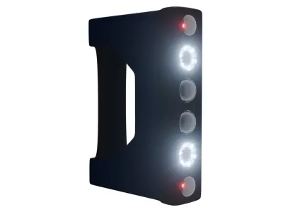 3D dual scanner low-poly model Low-poly 3D model