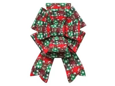 Christmas Bow Ribbon 41 Low-poly 3D model