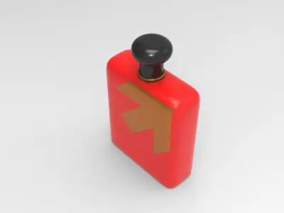 Polsk Perfume Bottle Low-poly 3D model