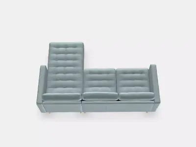 LANDSKRONA 3-seat sofa 12 Low-poly 3D model