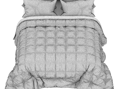 UGG Sunwashed Twin-Twin XL Comforter Set 3d model 3D model