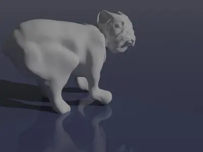 Bulldog 3D model buy