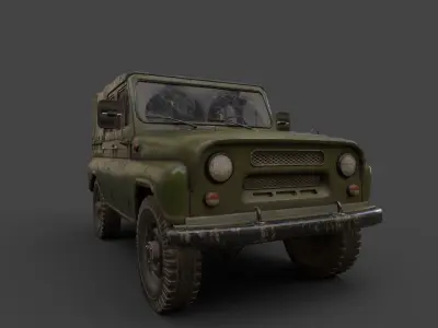 UAZ 3151 Low-poly 3D model