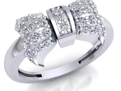 Luxury Woman Ring 3d Model And Render Detail 3D print model