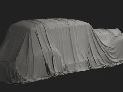 Vintage Car Cover 05 3D model