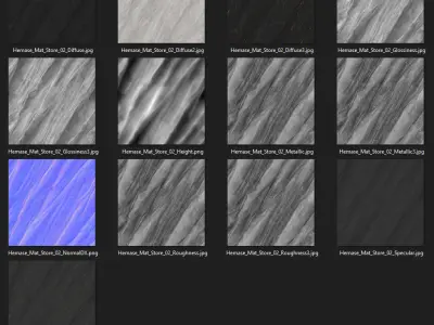 Hemase Mat 02 - Cliff Material - 3 Colors Texture