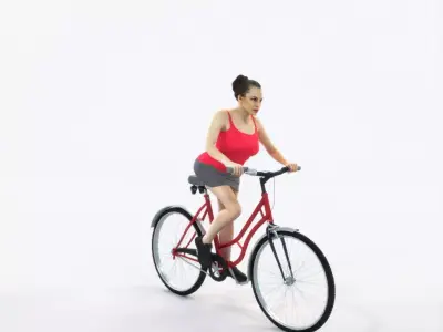 Dream 01L bicycle bike Sports Woman Low-poly 3D model