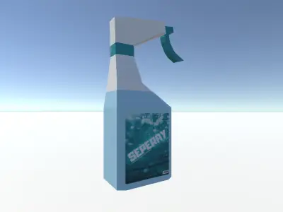 Low Poly Spray Bottle - Game Ready 3D Model Low-poly 3D model