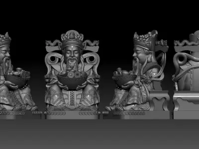 god of Wealth  3D print model