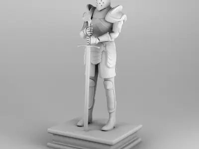 Home interior of the middle ages 3D print model