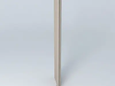 Curtain without pole Free 3D model