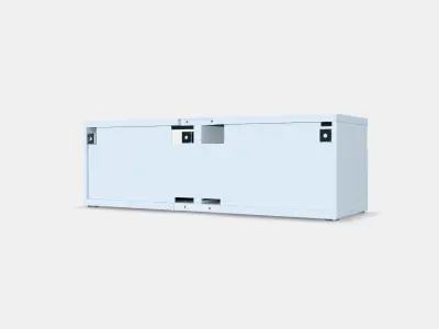 BESTA TV bench with drawers Low-poly 3D model