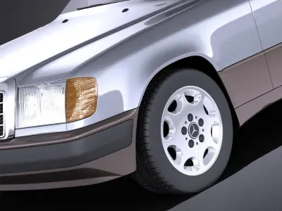 Mercedes-Benz E class W124 Coupe 1990 VRAY 3D model