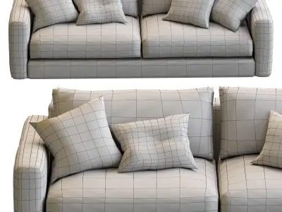 Ferlea Sofa Simple  Low-poly 3D model