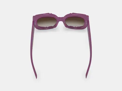 Johanna Sunglasses in Candied Berry Crystal 3D model