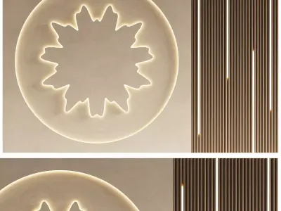 Wall 3D panel 15 3D model