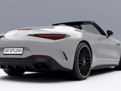 Mercedes-Benz AMG SL63 2022 Low-poly 3D model