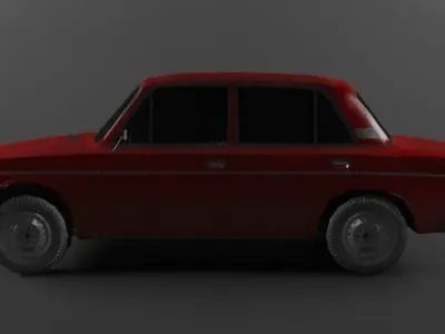 Vaz 2106 lowpoly 3D model