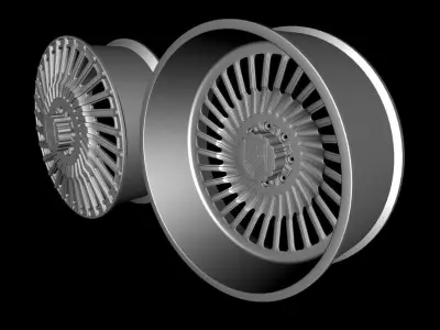 Wheel Amani Forged Chile Dually  Low-poly 3D model