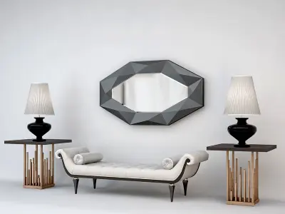 Christopher Guy Modern Furniture Set 3D model