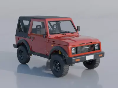 Suzuki Samurai SJ413 Soft Top 3D model