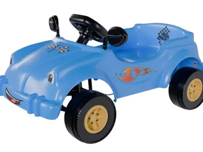 Pedal Car for Kids Low-poly 3D model