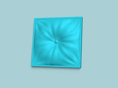 Wall Panel A13 Leather Texture - Interior Design Decoration 3D print model