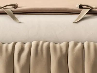 Designer baby cot Rabbit ears 3D model