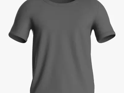 Male tshirt Free 3D model purchase