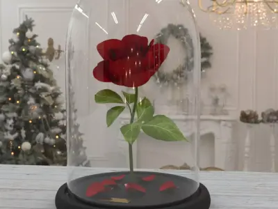 Red Rose 3D model