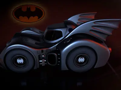 BatMobile toystyle 3dprint 3D print model