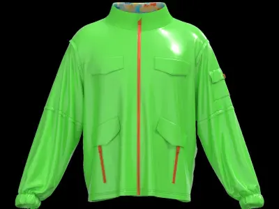 Male raincoat Free 3D model