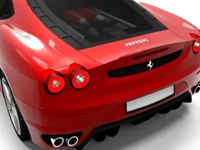 FERRARI F430 Low-poly 3D model