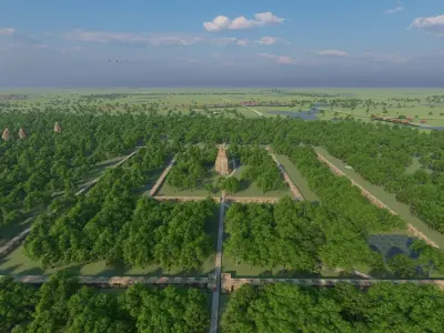 The lost city 1000 years olds  Build in 6 BC Khmer Empire Free 3D model