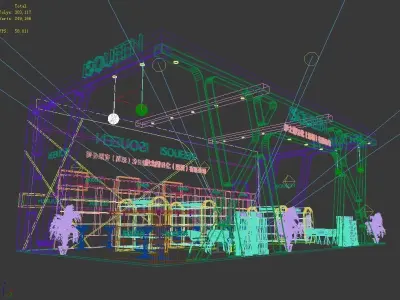 Booth - Area - 12X6-3DMAX2009-07 3D model