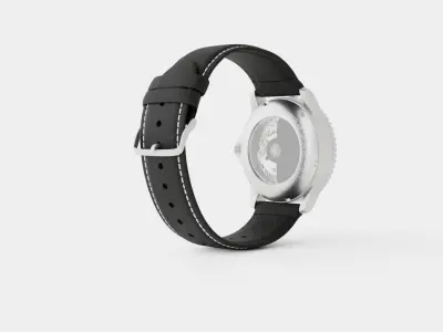 Analog Watch Low-poly 3D model