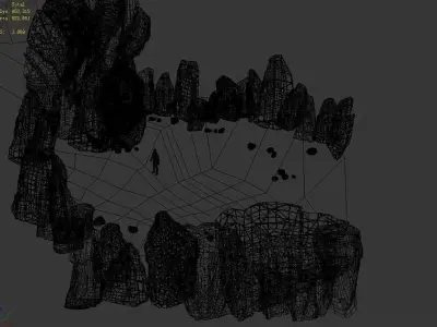 Stone Dragon Restless - Platform 01 3D model