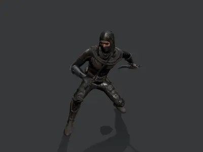 Assassins PACK Low-poly 3D model