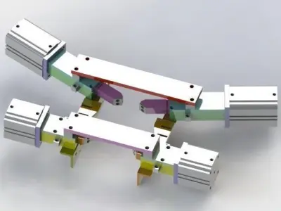 Cylinder position  mechanism 3D model