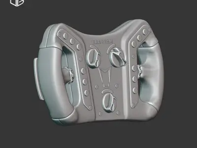 STEERING WHEEL BRABHAM BT62 3D print model