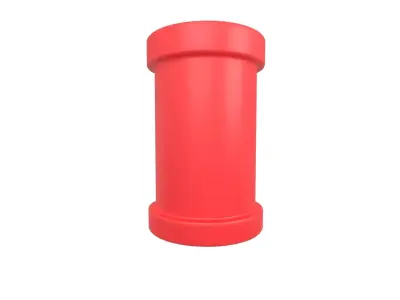 Pipe v6 004 Low-poly 3D model