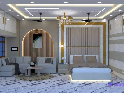 bedroom interior design sketchup model 3D model
