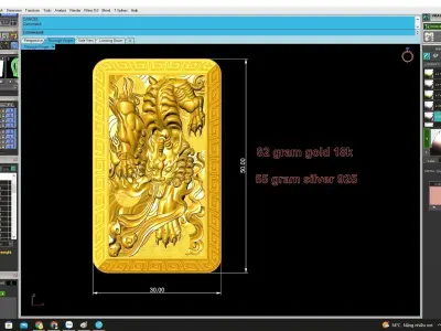 Luxury Chinese Dragon Relief Pendant for Men 4736 3D print model