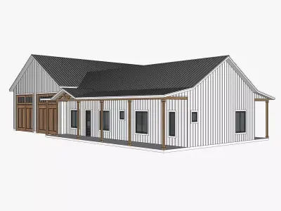 Barndominium House 96 -Archimple LLC 3D model