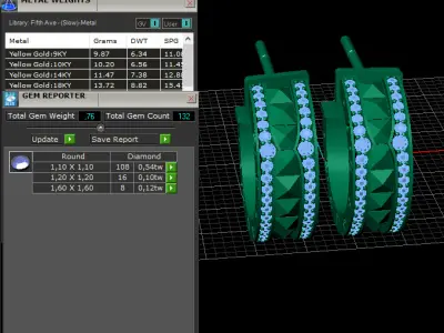 bvlgari earrings  3D print model