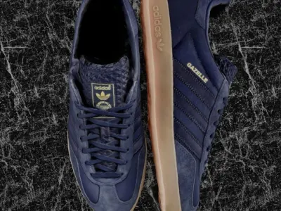 ADIDAS GAZELLE 3D SHOES - NAVY BLUE Low-poly 3D model