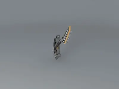 Jackson HR Giger guitar Free 3D model